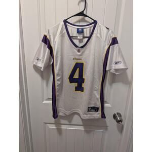 REEBOK NFL TEAM APPAREL Womens L Minnesota Vikings Brett Favre Gsme Jersey